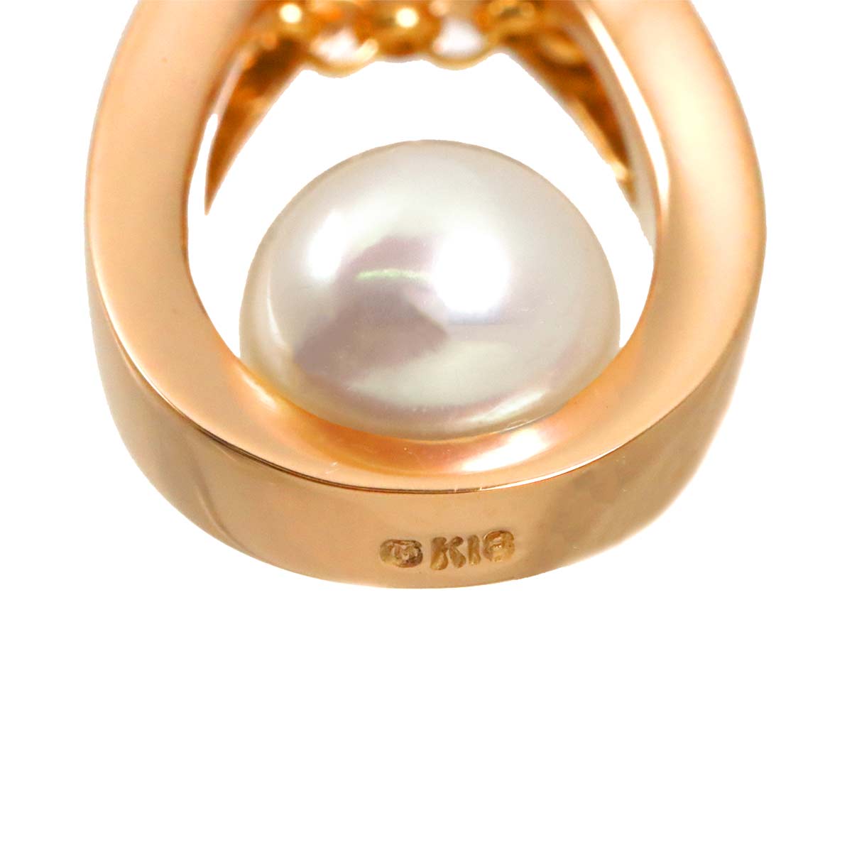 Akoya Pearl 6.5mm Necklace 18K PG 750