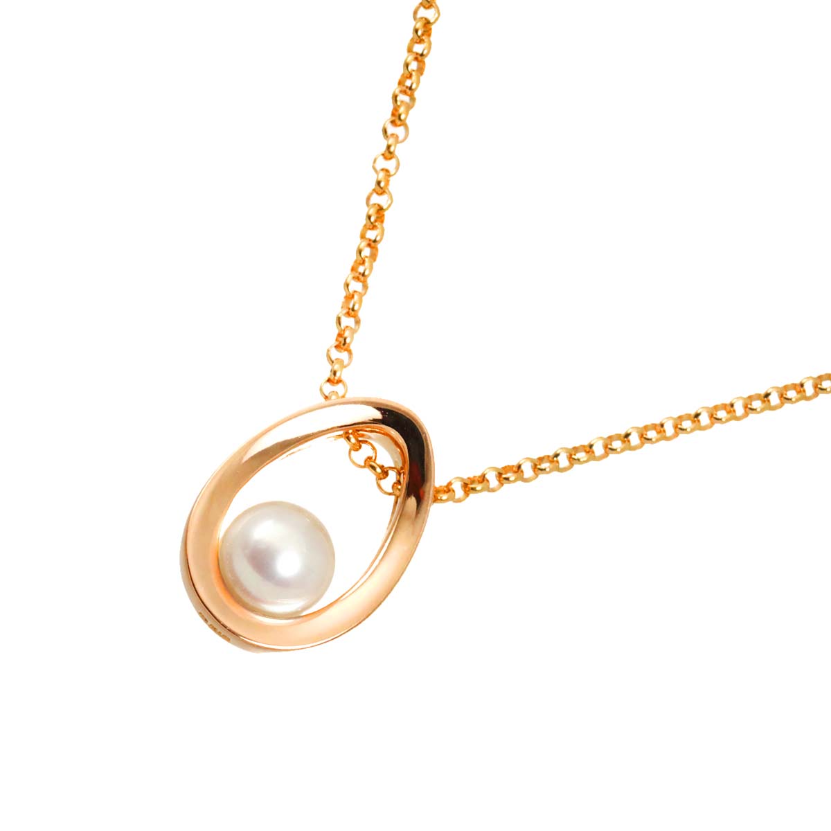 Akoya Pearl 6.5mm Necklace 18K PG 750
