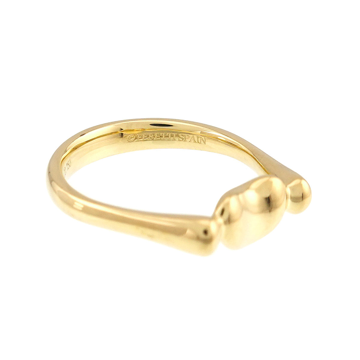 Bean Ring 18K Yellow Gold 750 Size6.25-6.5(US)