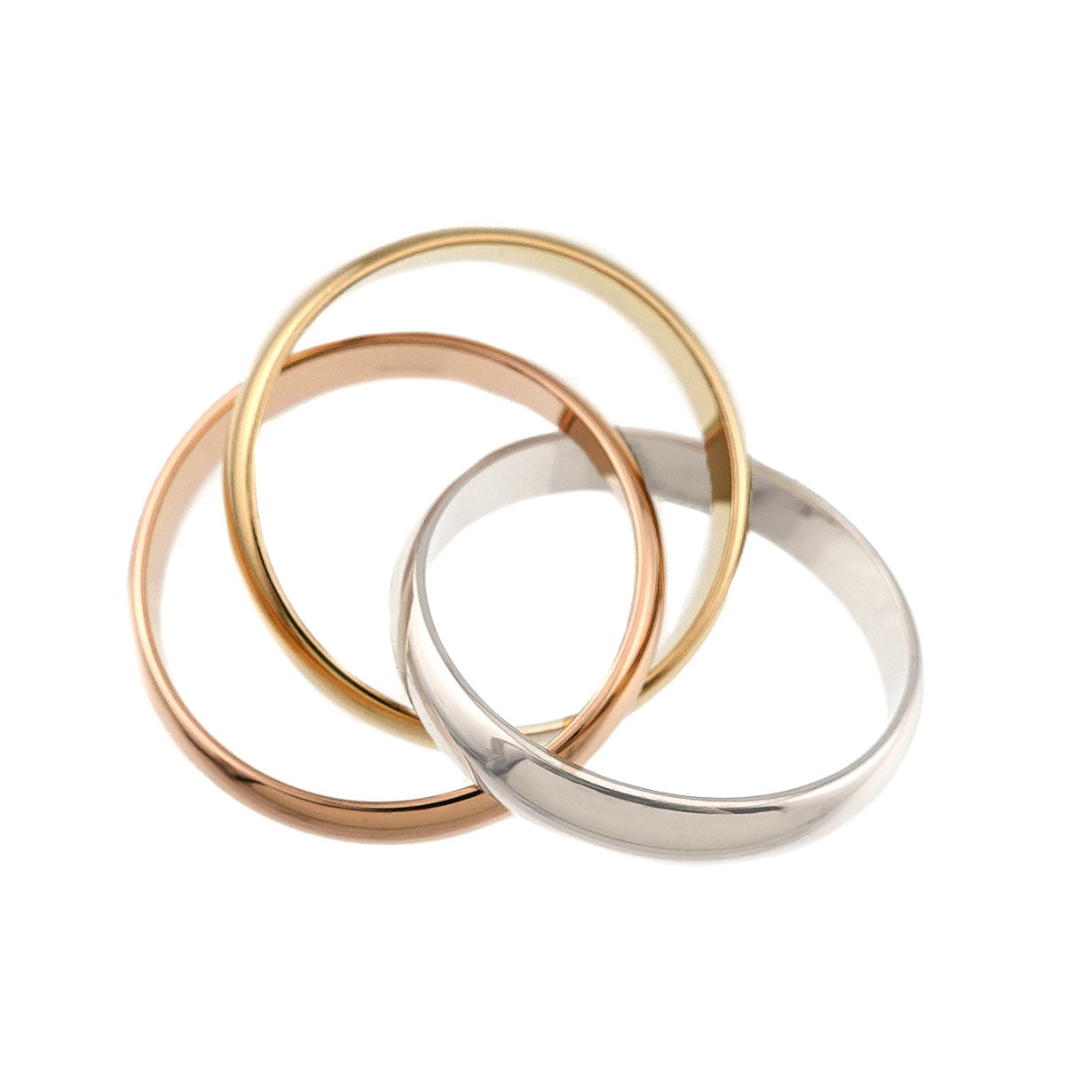 Trinity MM Ring 18K YG WG PG 750 Size51 5.5-5.75(US)
