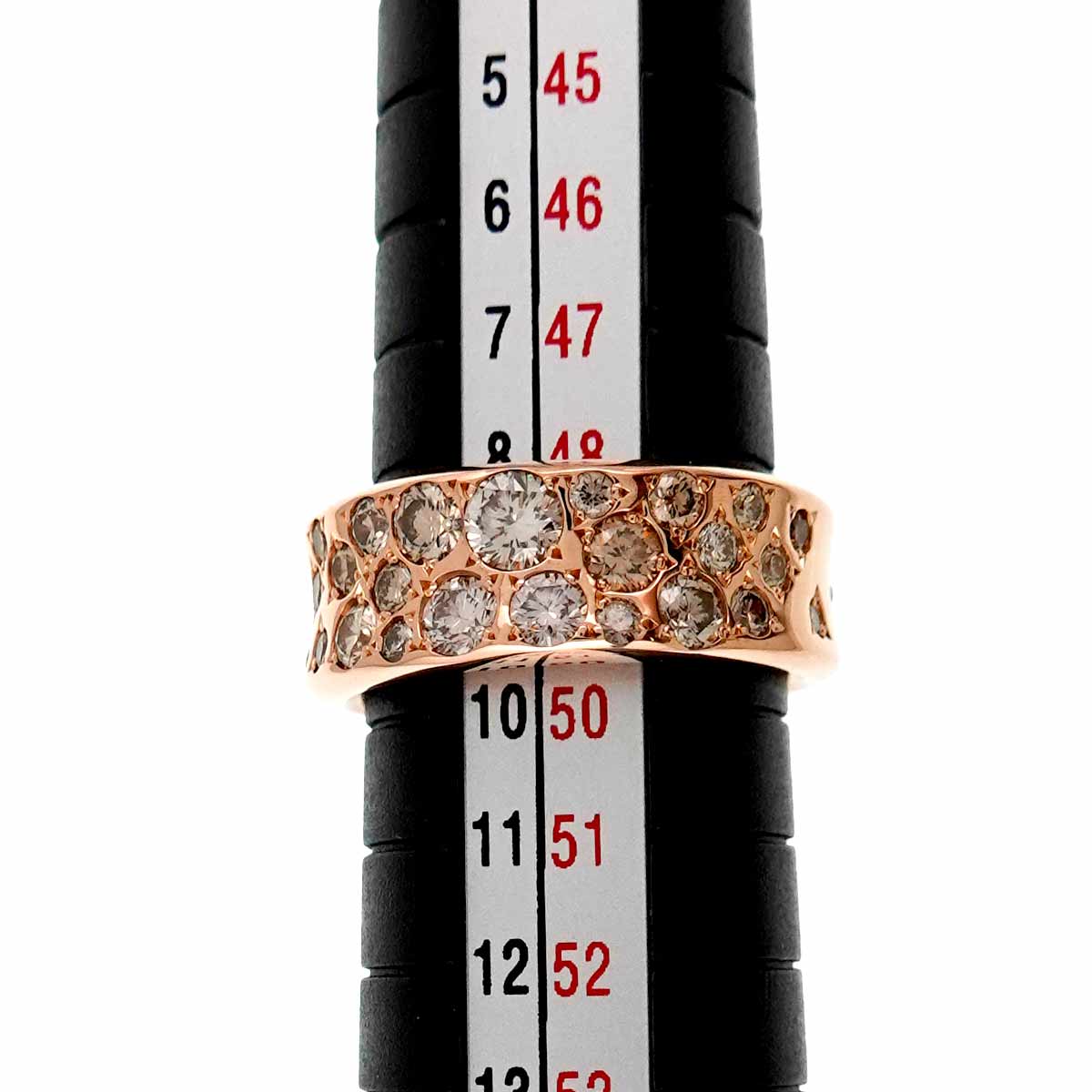 Diamond 1.00ct Ring 18K Pink Gold 750 size4.75-5(US)