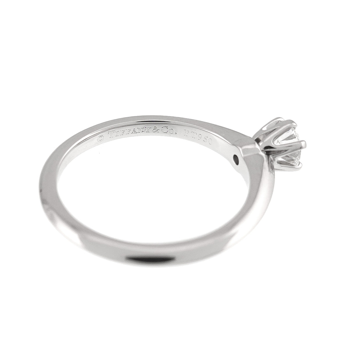 Diamond 0.33ct H/VVS2/EX Ring Pt Platinum Size5.25-5.5(US)