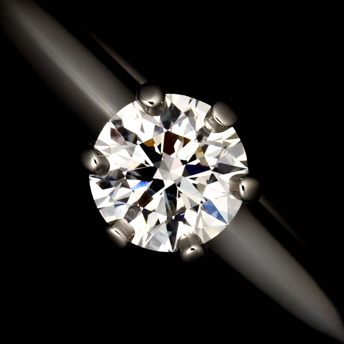Diamond 0.33ct H/VVS2/EX Ring Pt Platinum Size5.25-5.5(US)