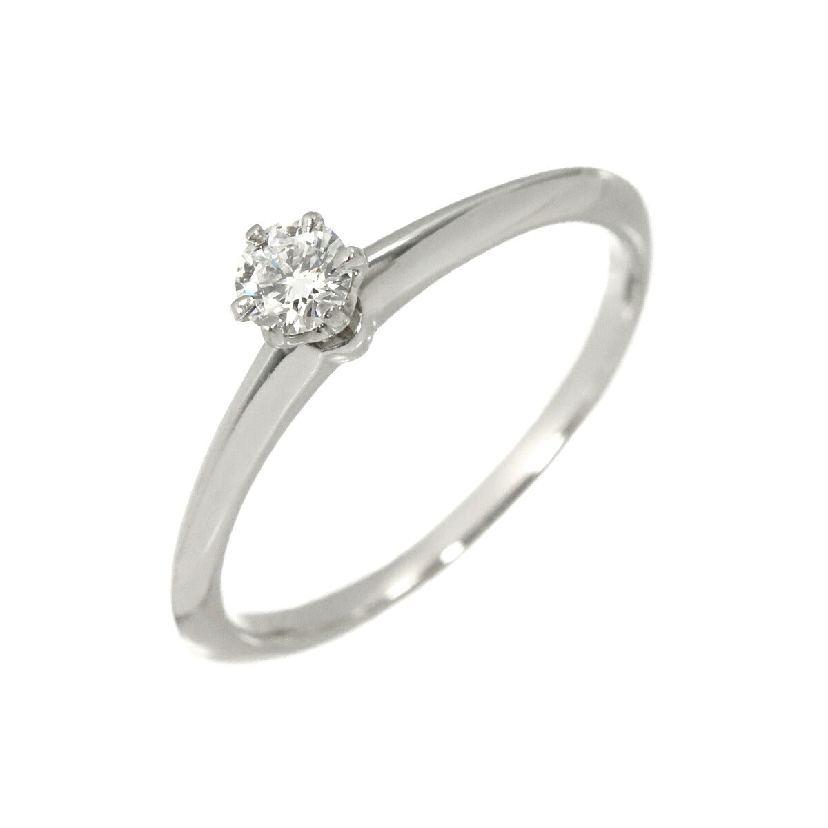 Diamond 0.22ct D/VVS1/EX Ring Platinum Size7.5(US)