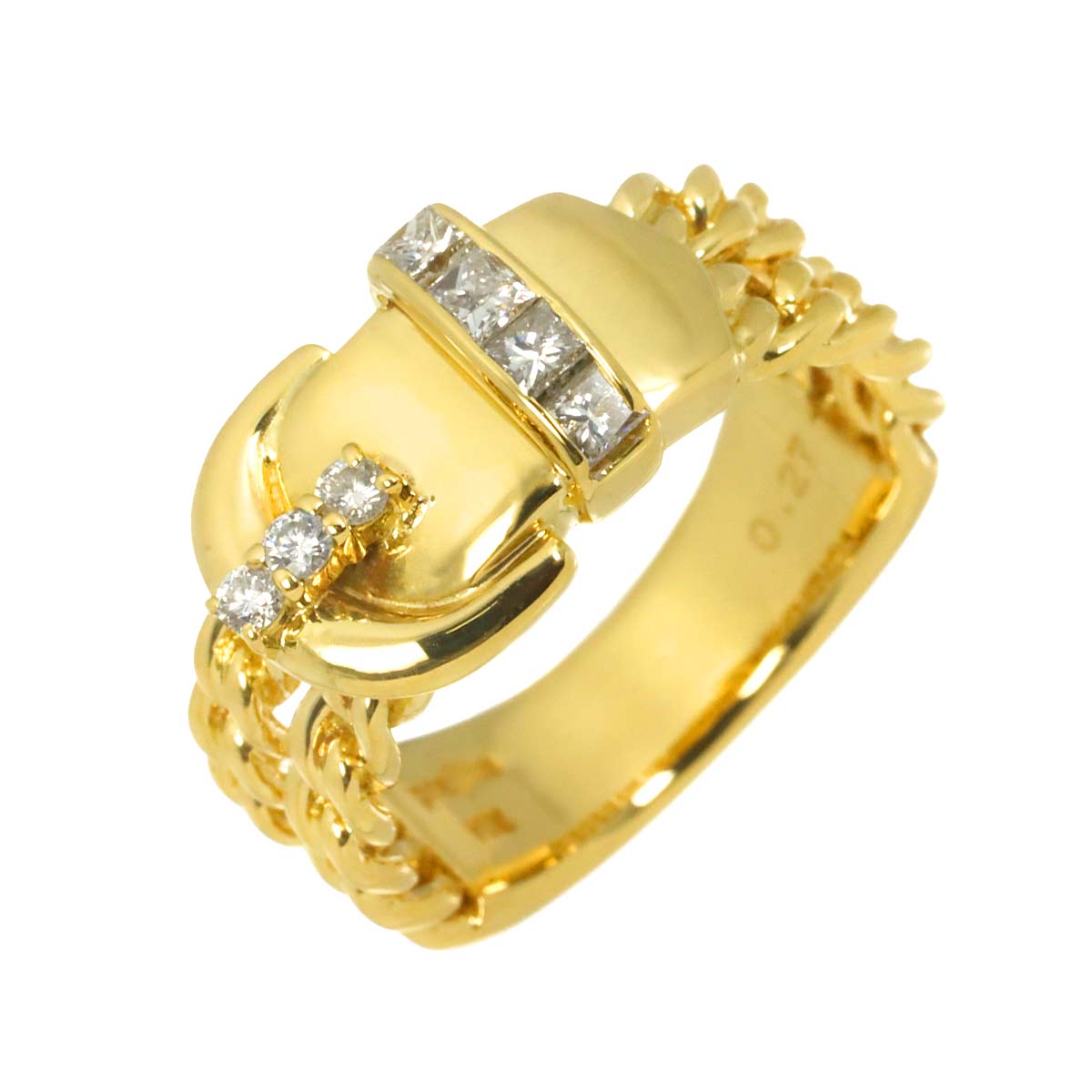 Diamond 0.27ct Ring K18 size5.25-5.5(US)