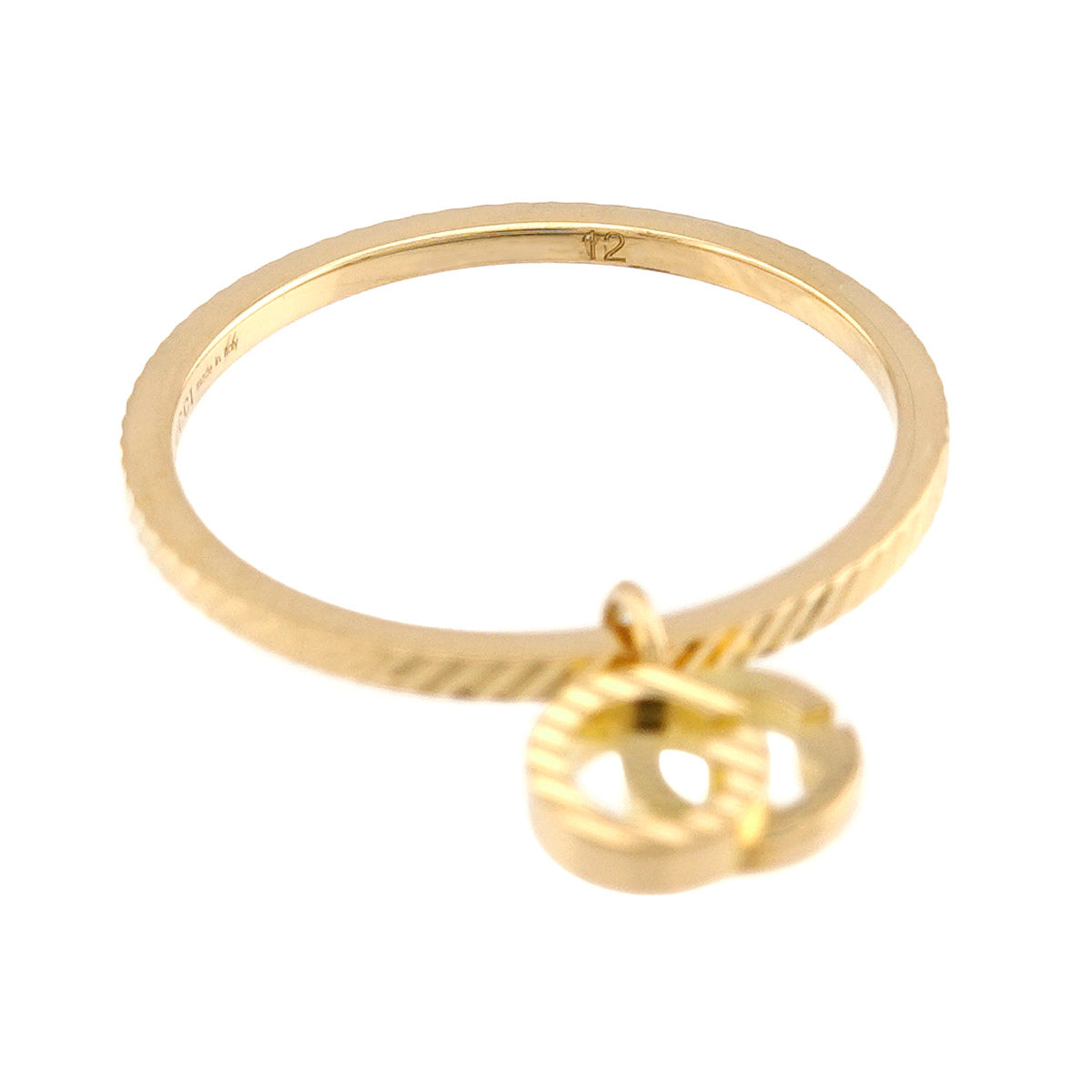 GG Running Ring 18K Yellow Gold 750 Size12 5.75-6(US)