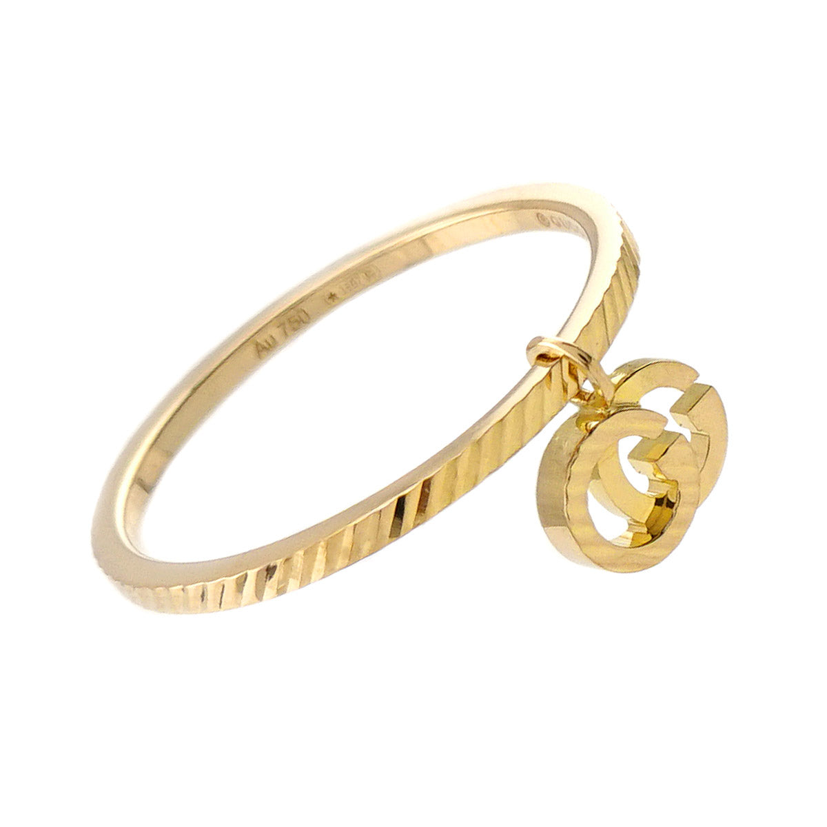 GG Running Ring 18K Yellow Gold 750 Size12 5.75-6(US)