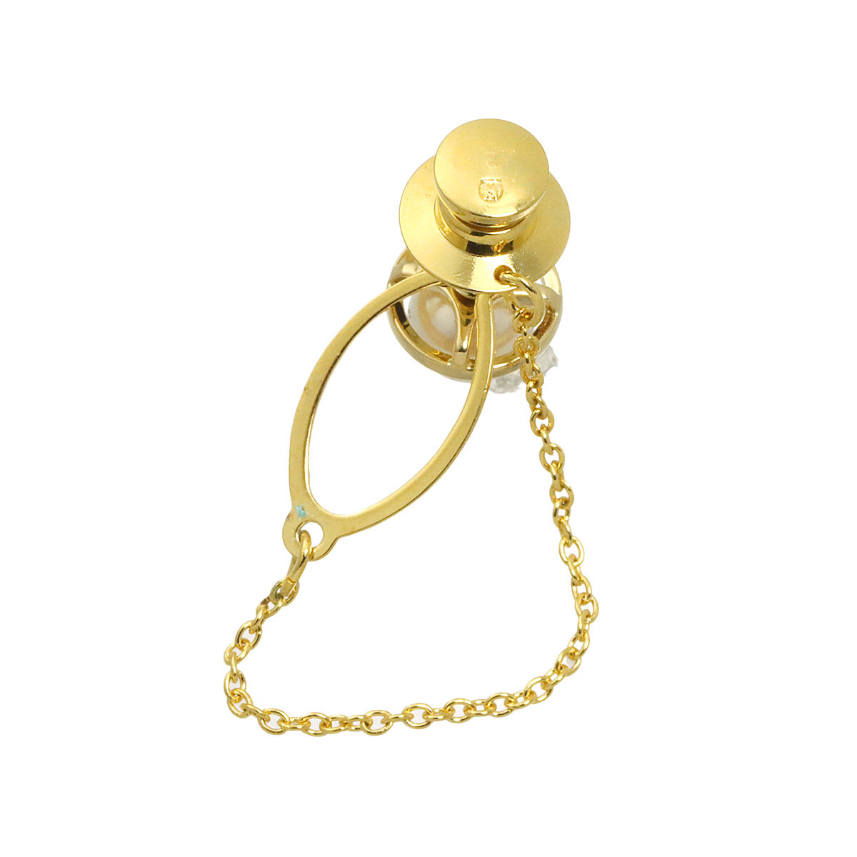 Akoya Pearl 6.8mm Pin Brooch 18K YG 750