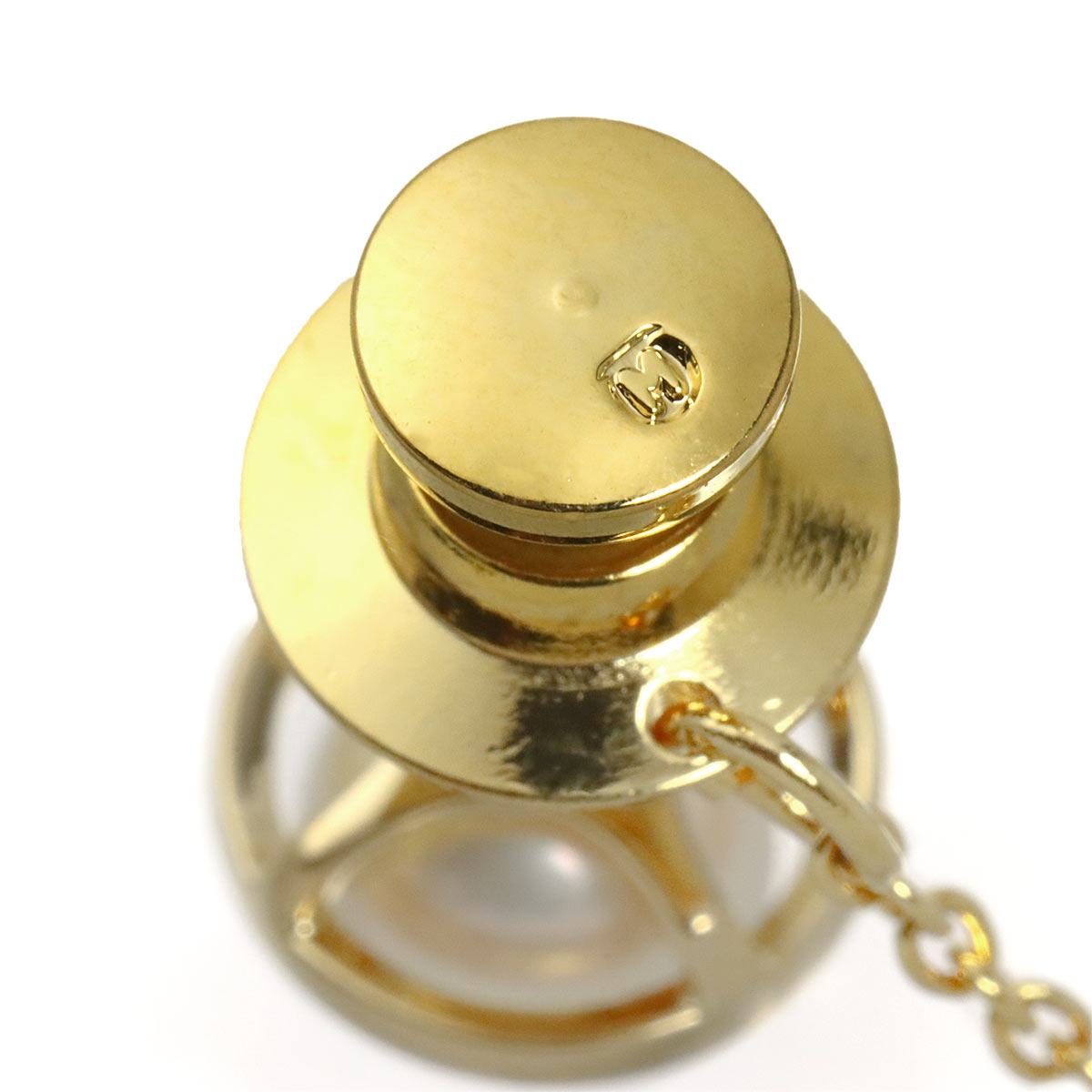 Akoya Pearl 6.8mm Pin Brooch 18K YG 750