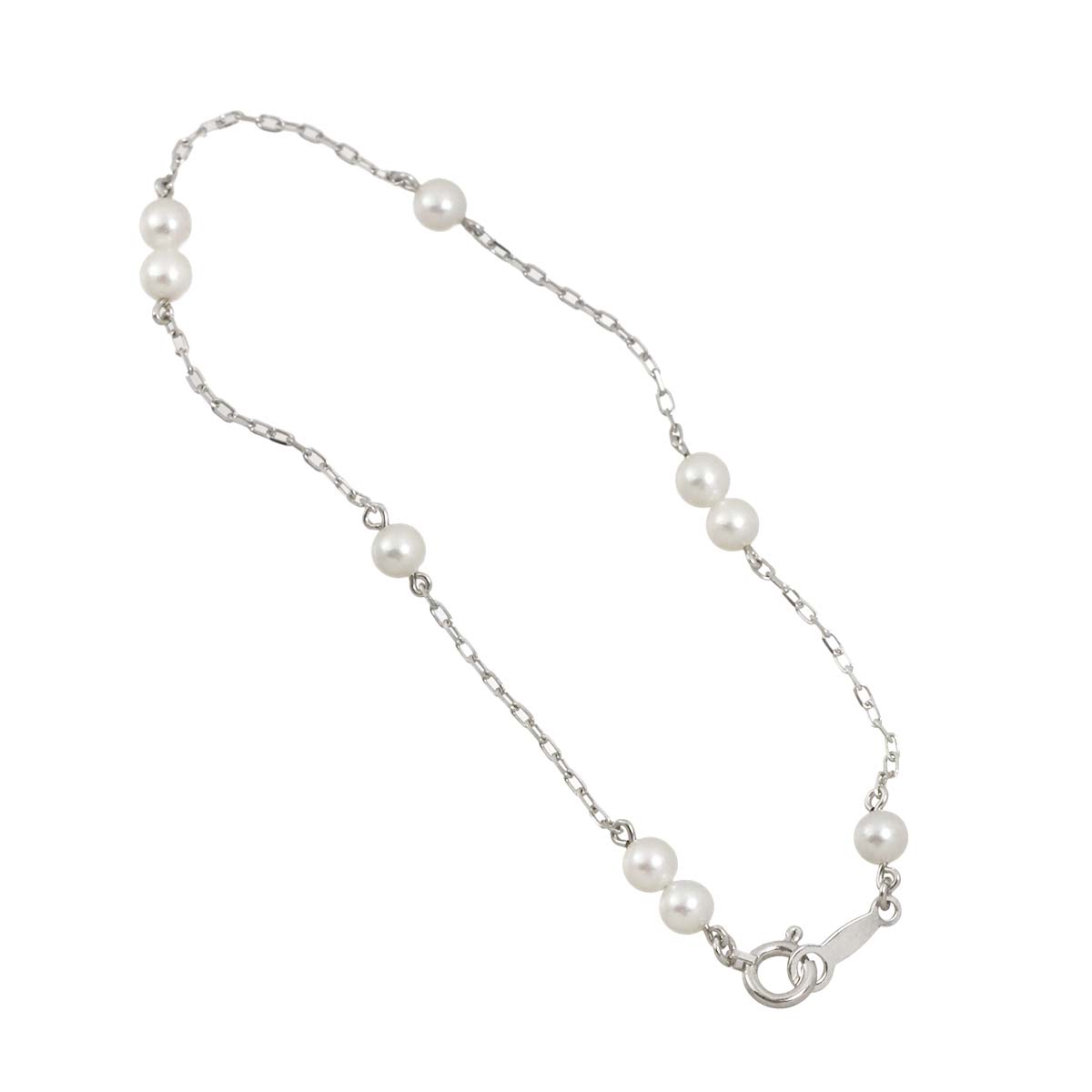 Baby Pearl 3.8mm Bracelet 18K White Gold 750
