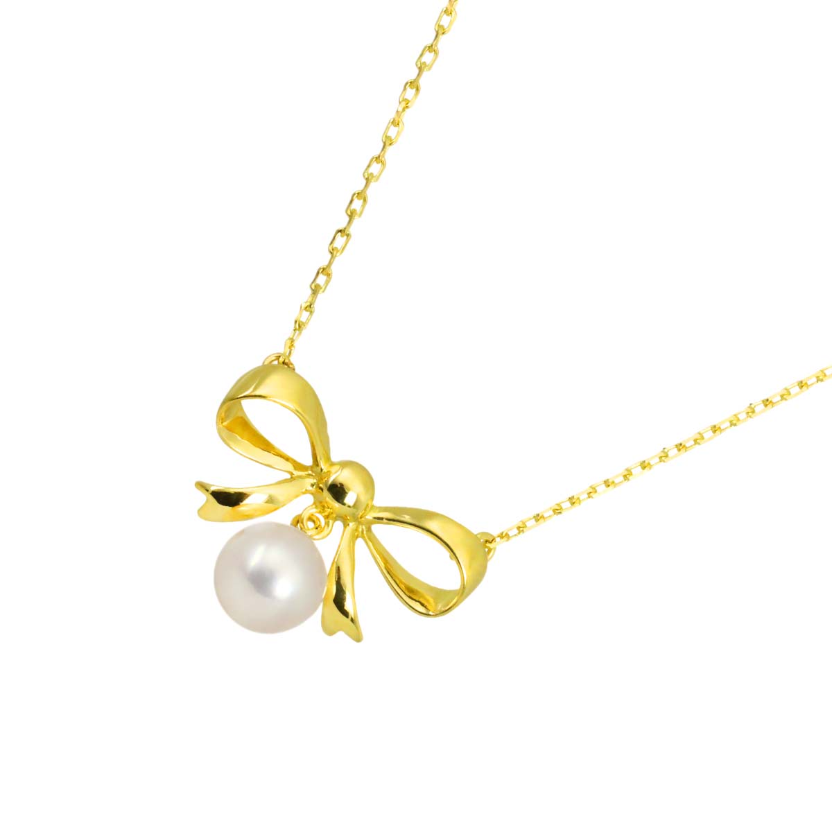 Akoya Pearl 7.0mm Necklace 18K YG 750