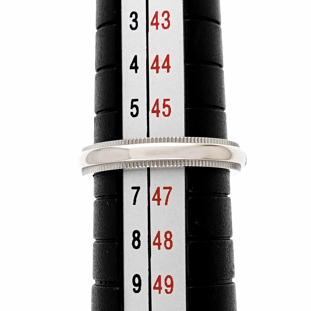 Milgrain Band Ring Pt Platinum Size3.75(US)