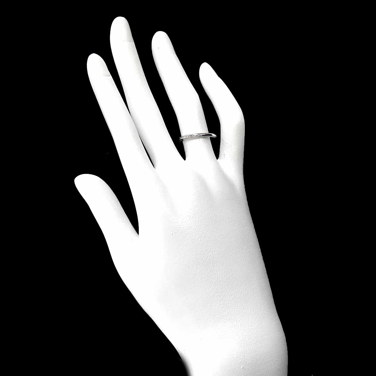 Milgrain Band Ring Pt Platinum Size4.75-5(US)