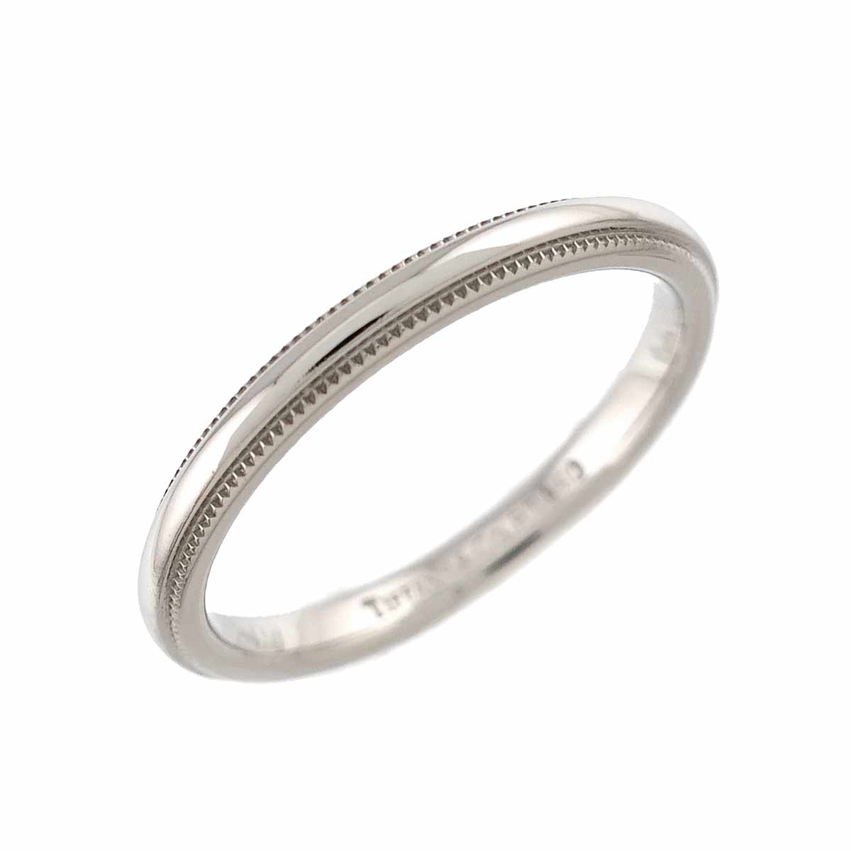 Milgrain Band Ring Pt Platinum Size4.75-5(US)