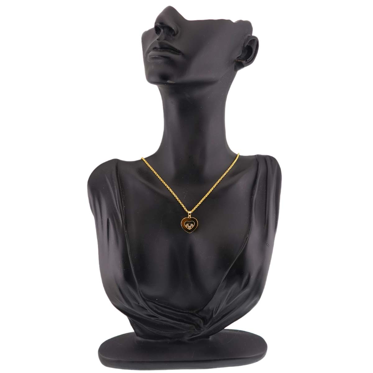 Happy Diamond Heart Necklace 18K Yellow Gold 750