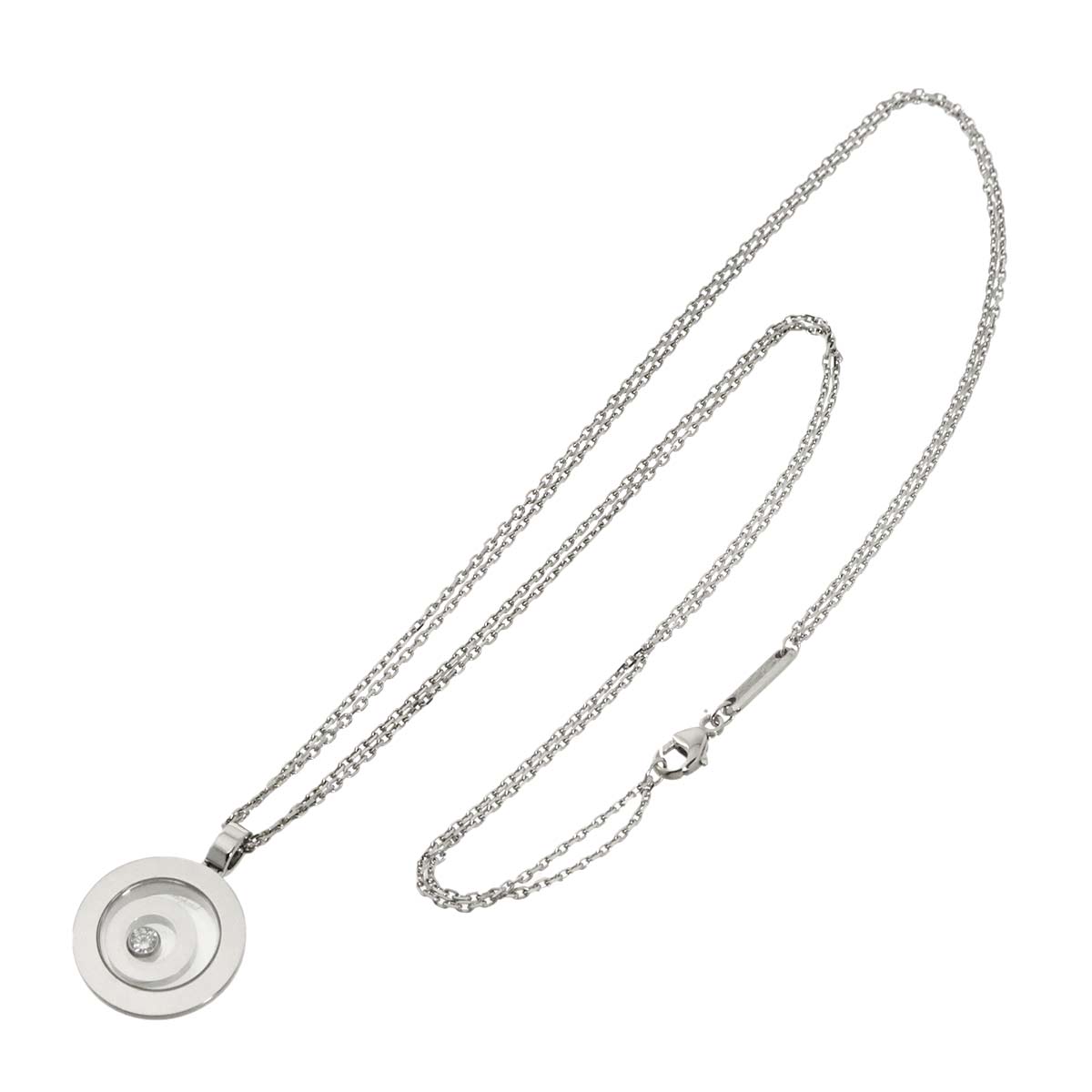 Happy Spirit Diamond Necklace 18K White Gold 750