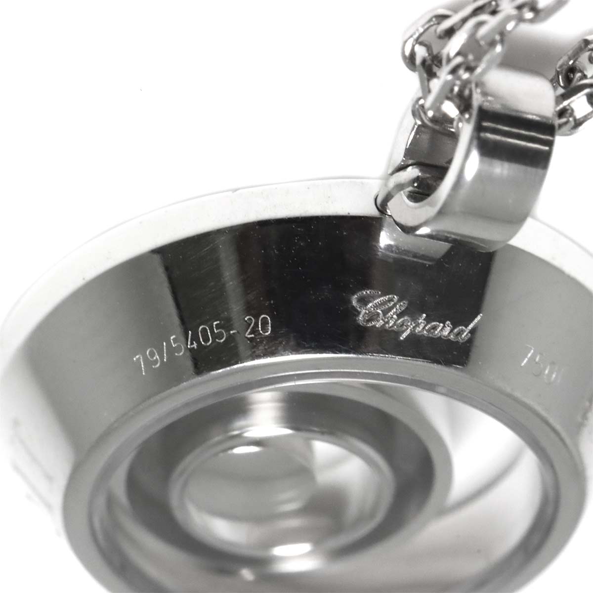 Happy Spirit Diamond Necklace 18K White Gold 750