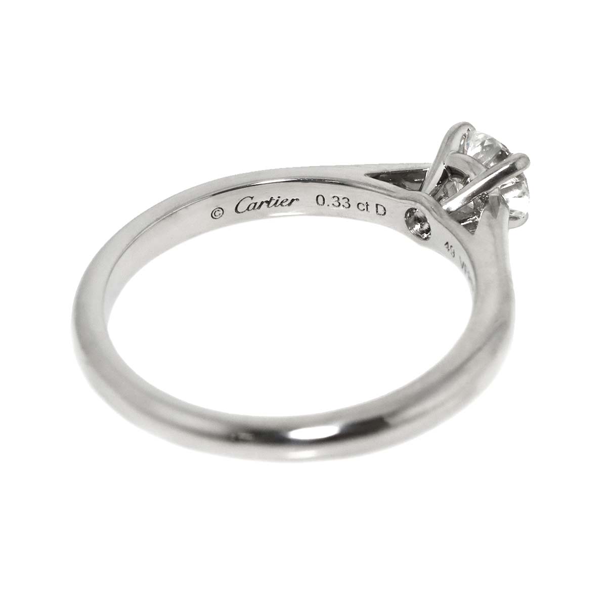 Diamond 0.33ct H/VVS2/3EX Ring Platinum size49 4.5-4.75(US)