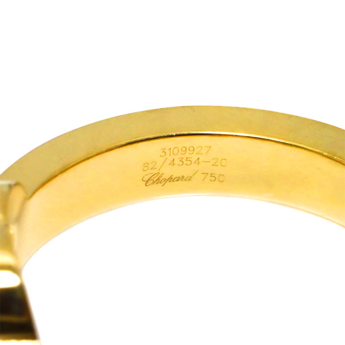 Happy Heart Diamond Ring 18K YG 750 Size7.25-7.5(US)