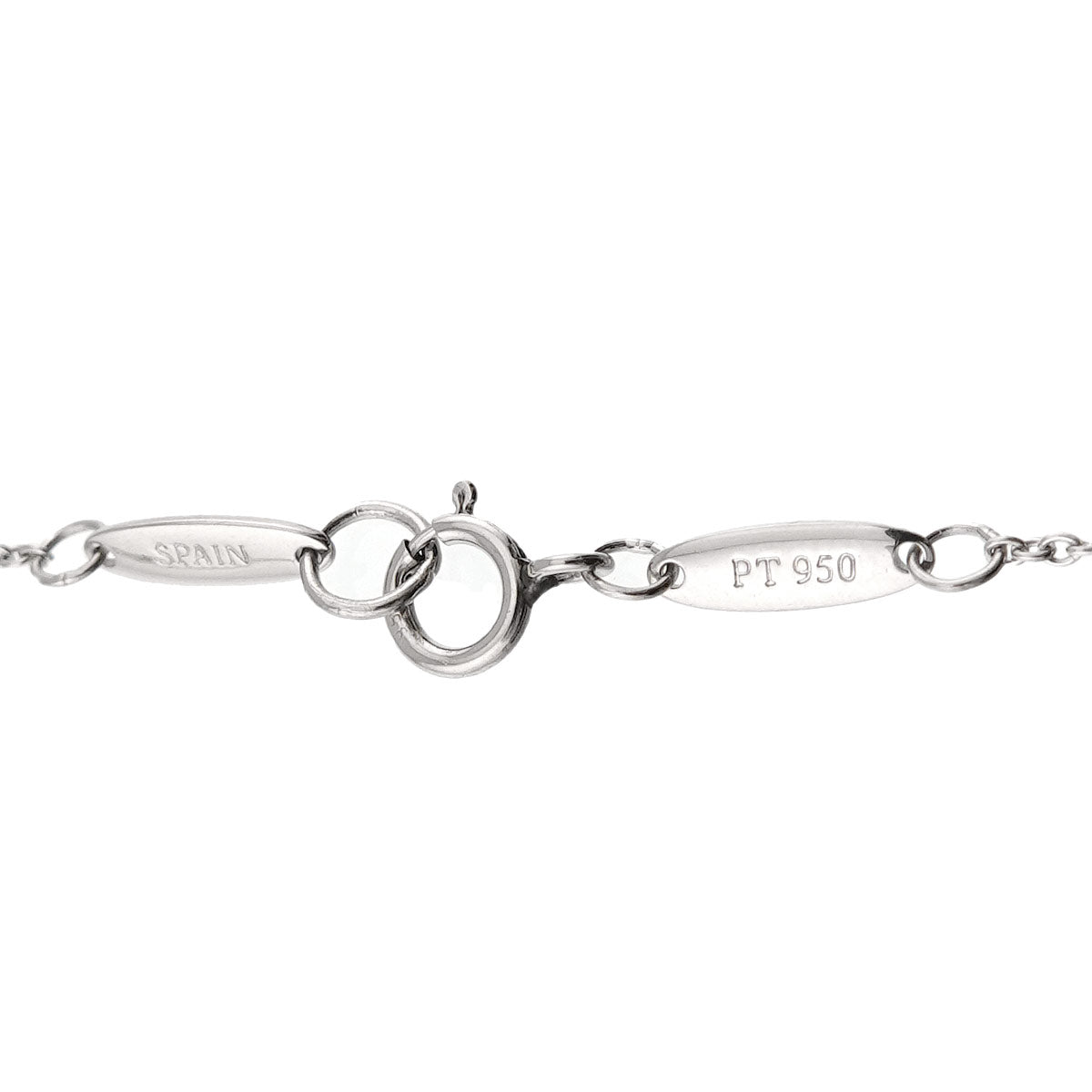 Open Heart Necklace Platinum