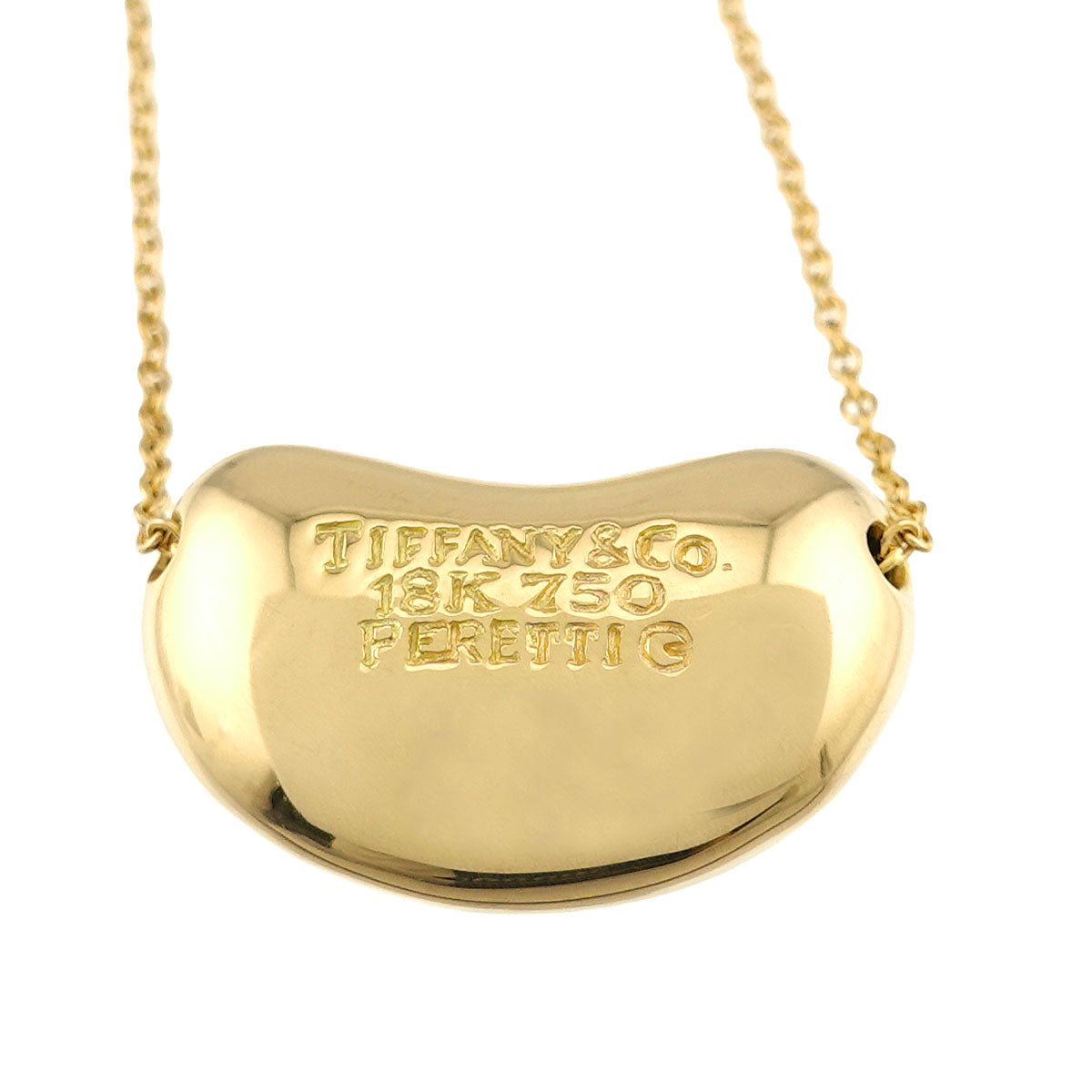 Bean Necklace 18K Yellow Gold 750