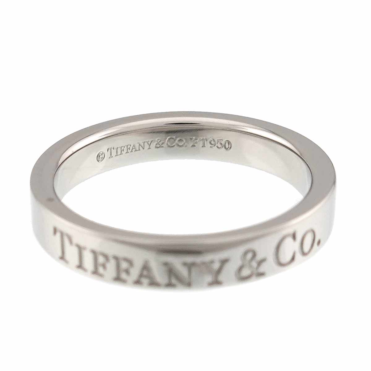 Logo Band Ring Platinum Size3.75(US)