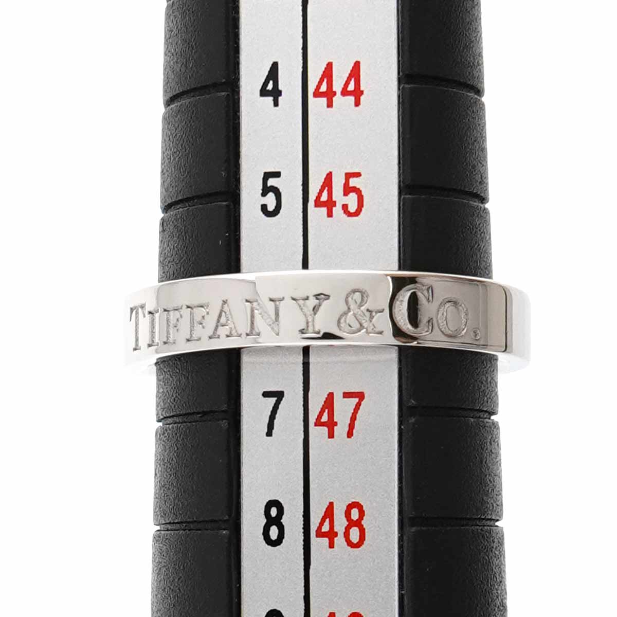 Logo Band Ring Platinum Size3.75(US)