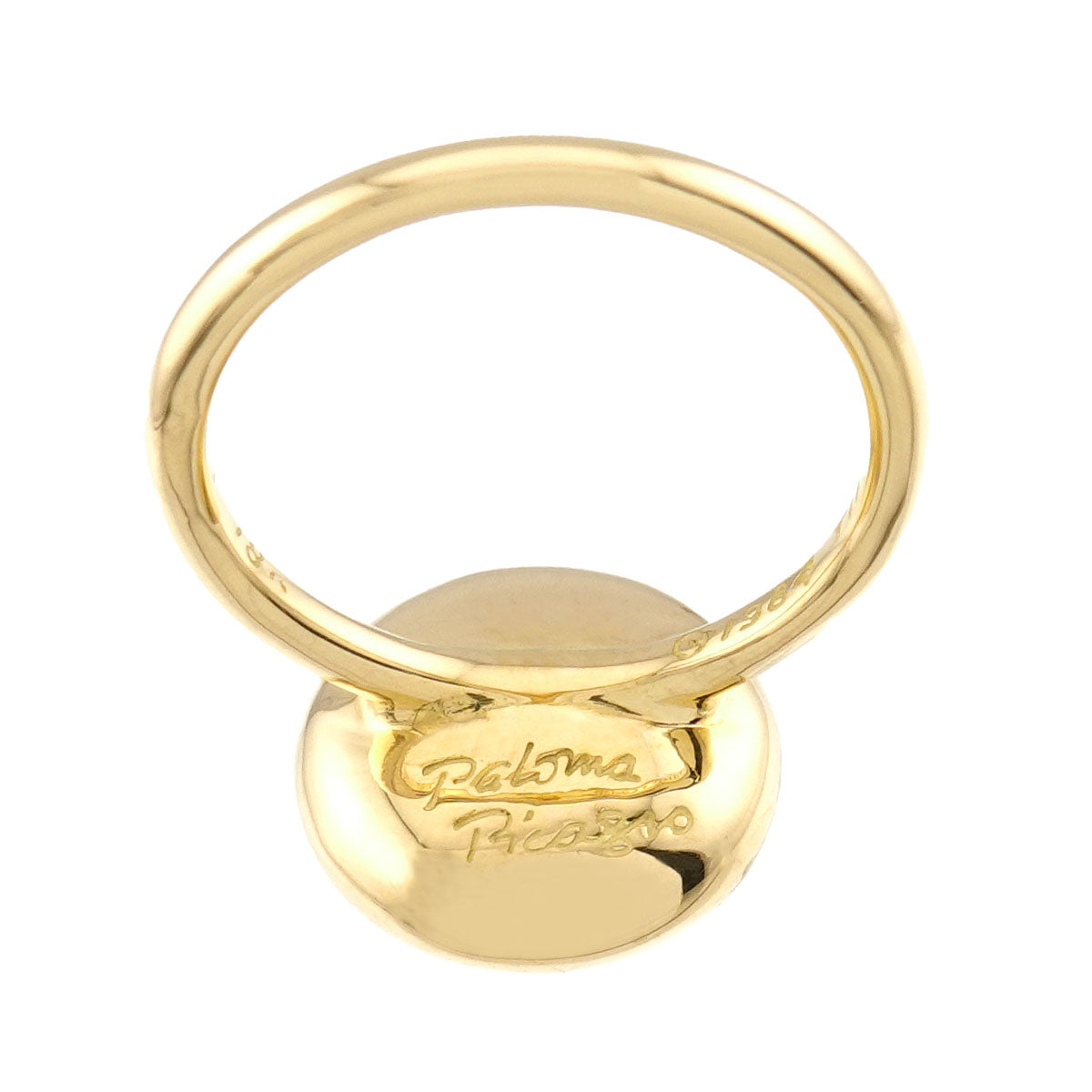 Mabe Pearl Ring 18K YG 750 Size5.5-5.75(US)