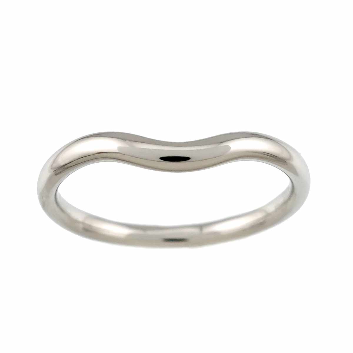 Curved Band Ring Pt Platinum size6.25-6.5(US)