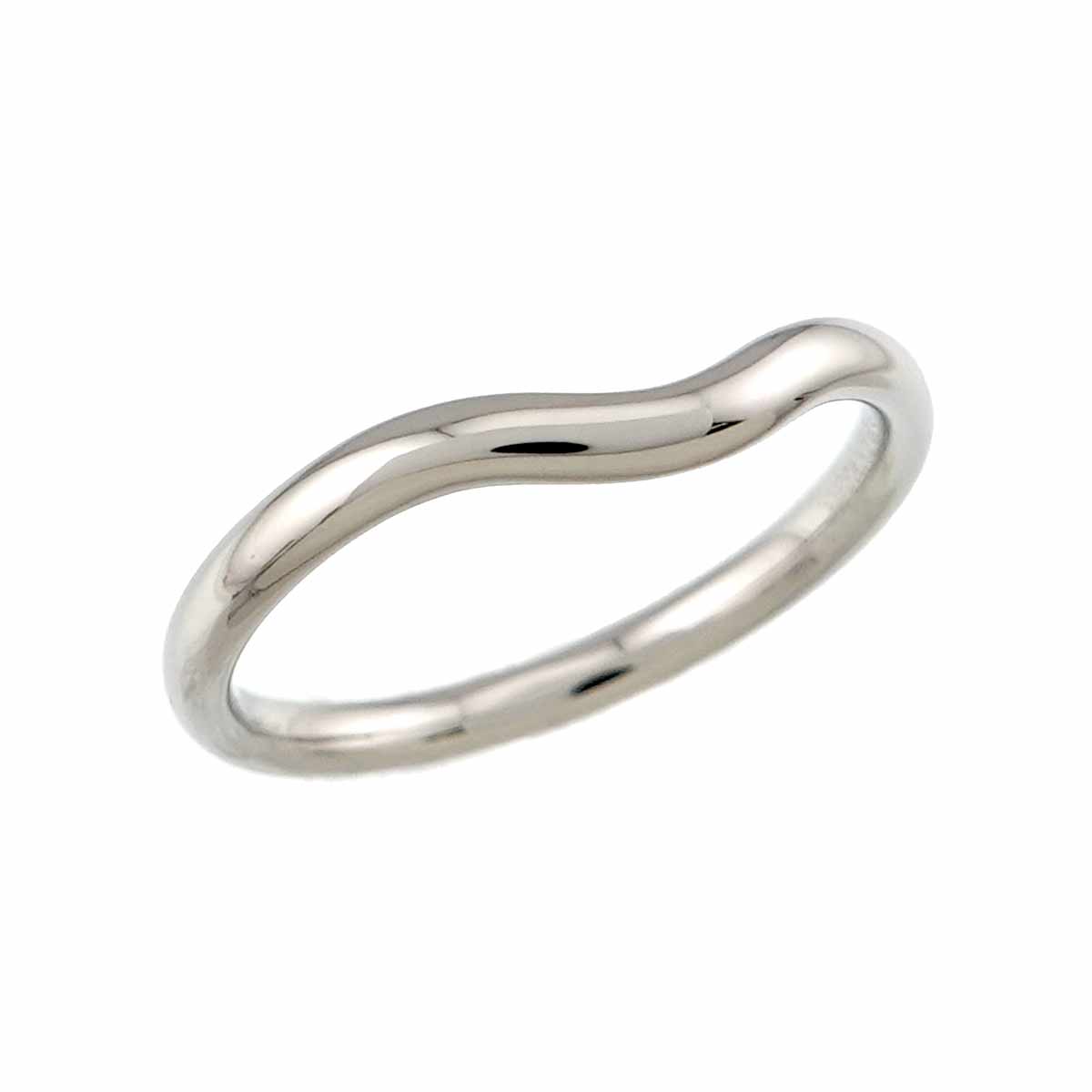 Curved Band Ring Pt Platinum size6.25-6.5(US)