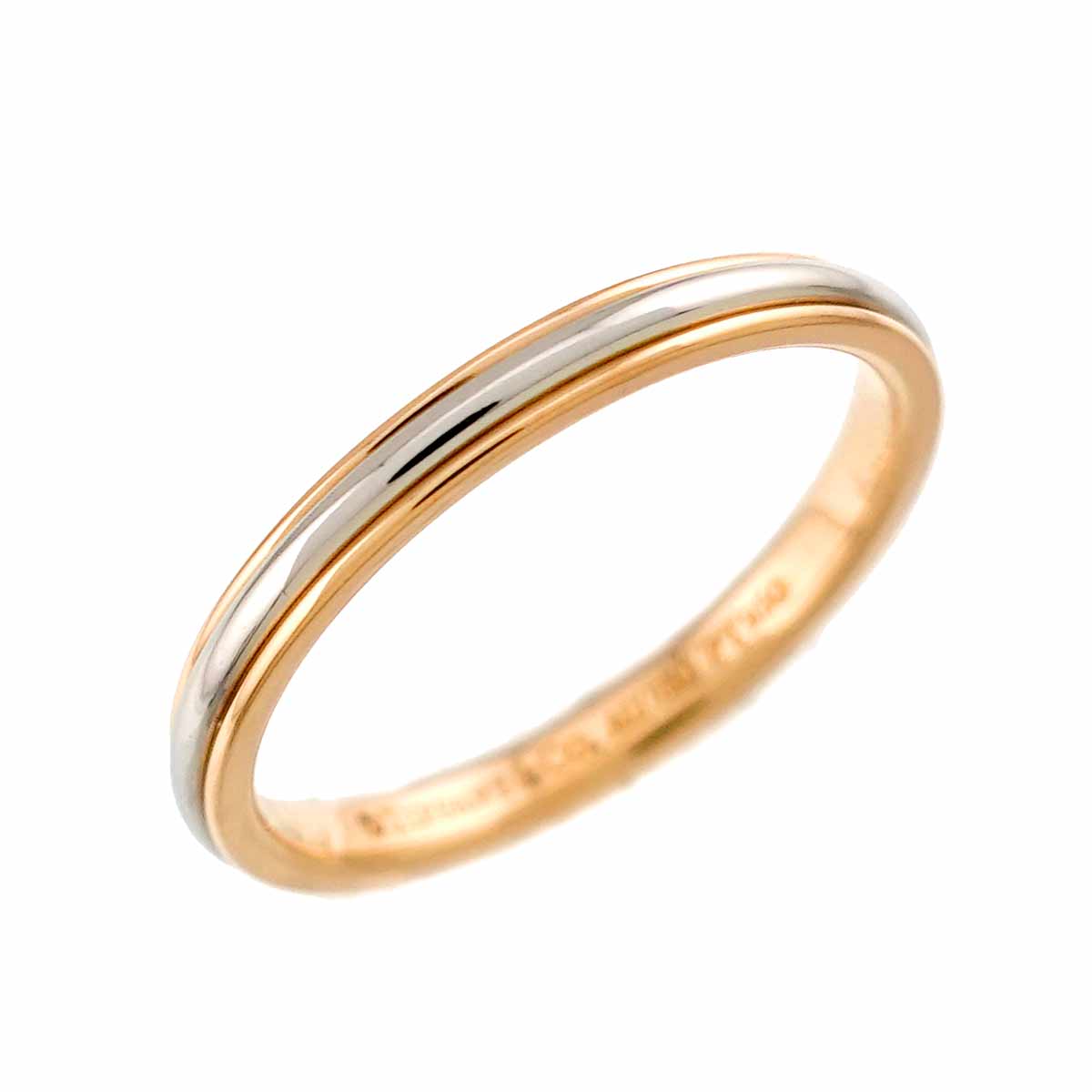 Lucida Band Ring 18K 750 PG Platinum Size4.5(US)