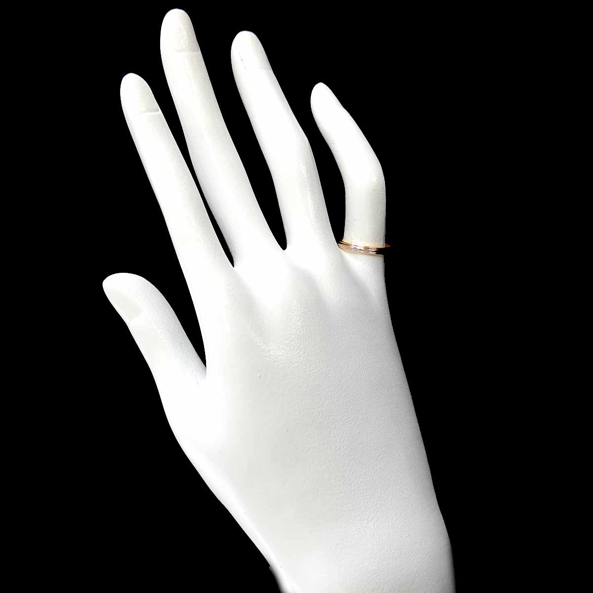 Lucida Band Ring 18K 750 PG Platinum Size4.5(US)