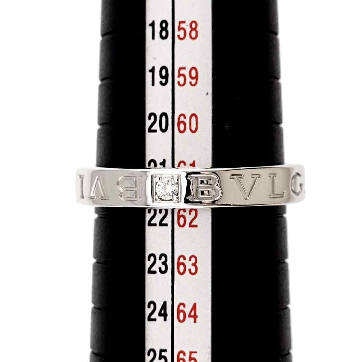 Diamond 1P Ring 18K WG 750 size9.5-9.75(US)