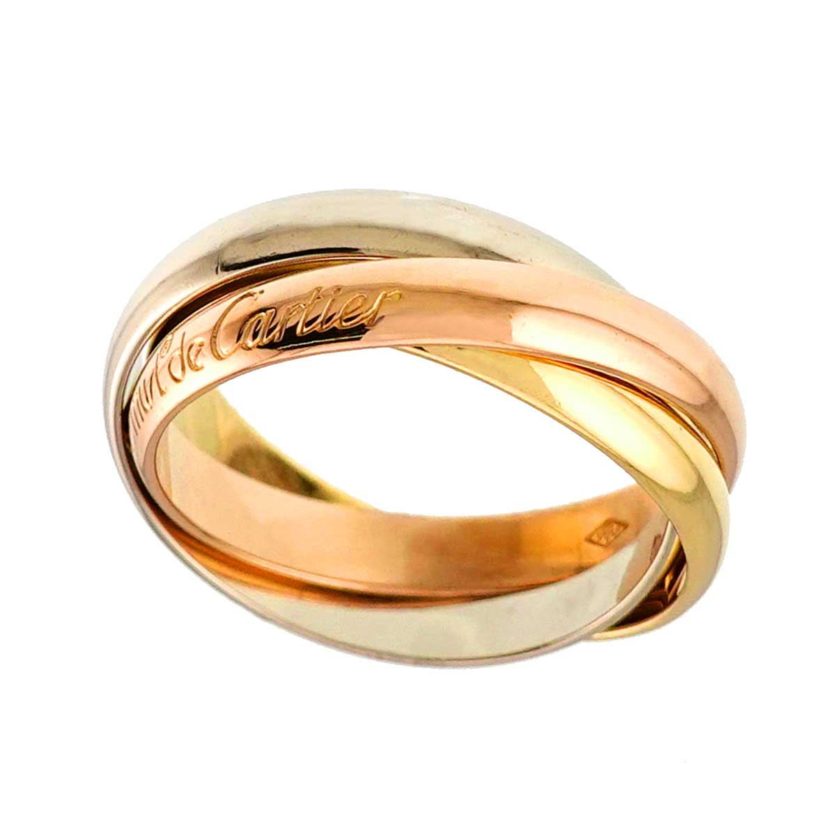 Trinity MM Ring 18K YG WG PG 750 Size59 8.75(US)