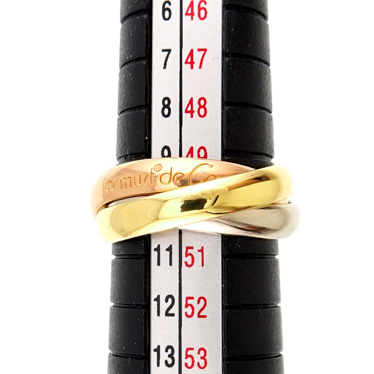 Trinity Ring 18K YG WG PG 750 Size50 5.25(US)
