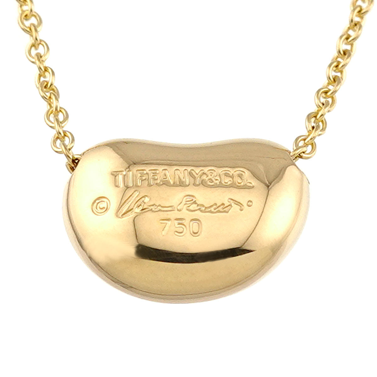 Bean Necklace 18K Yellow Gold 750