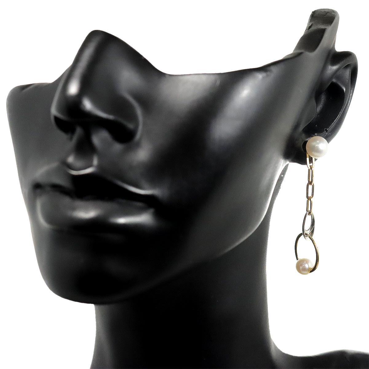 Akoya Pearl Earrings Pierced 18K Pt 750