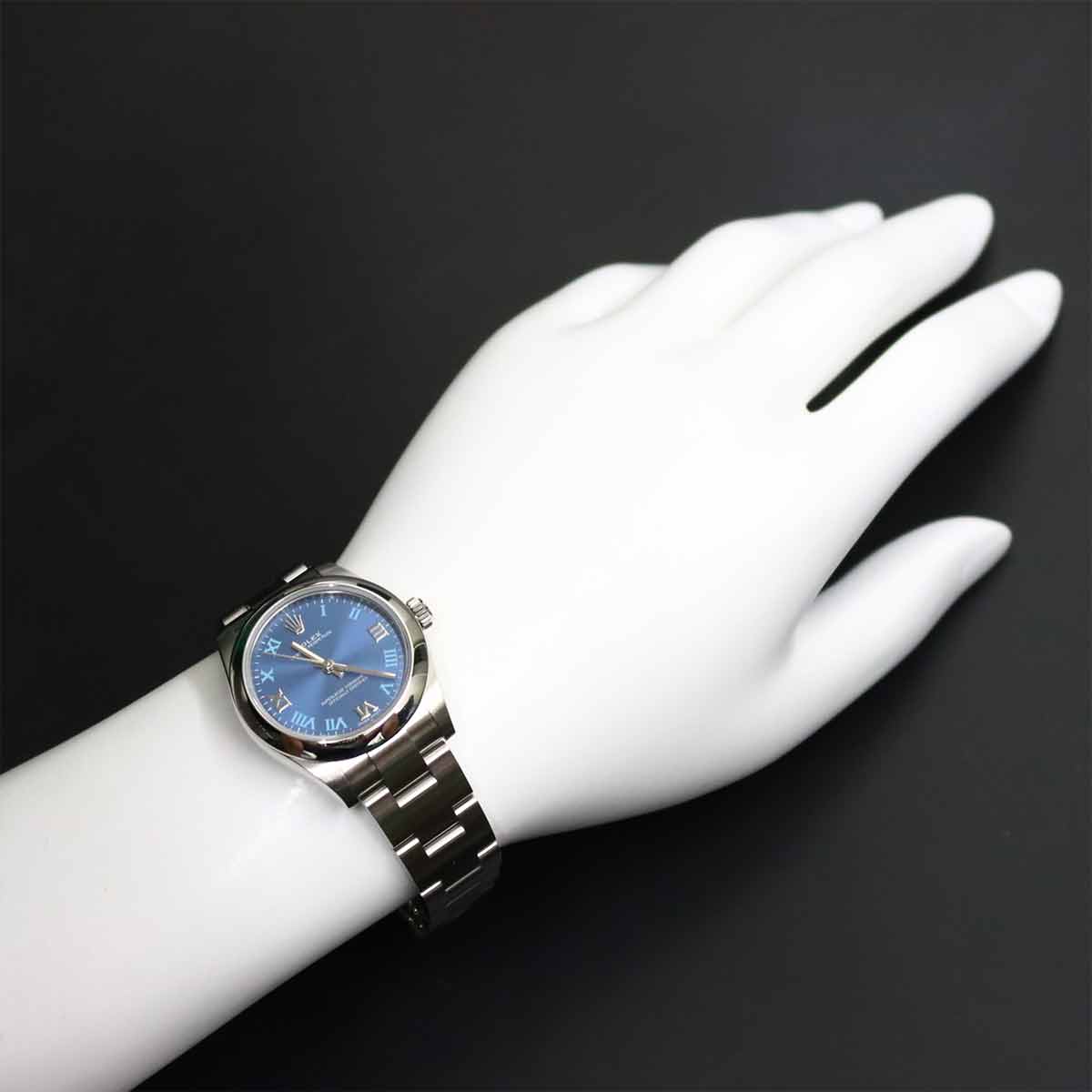 Oyster Prpetual 177200 serial Random Automatic Blue Dial Boys