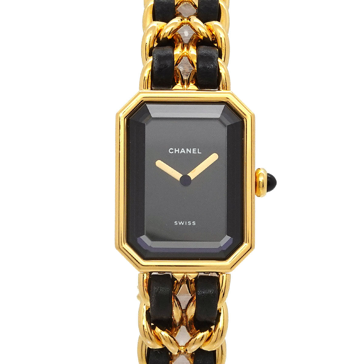 Premiere Size L H0001 Vintage Quartz Black Dial Ladies Watch