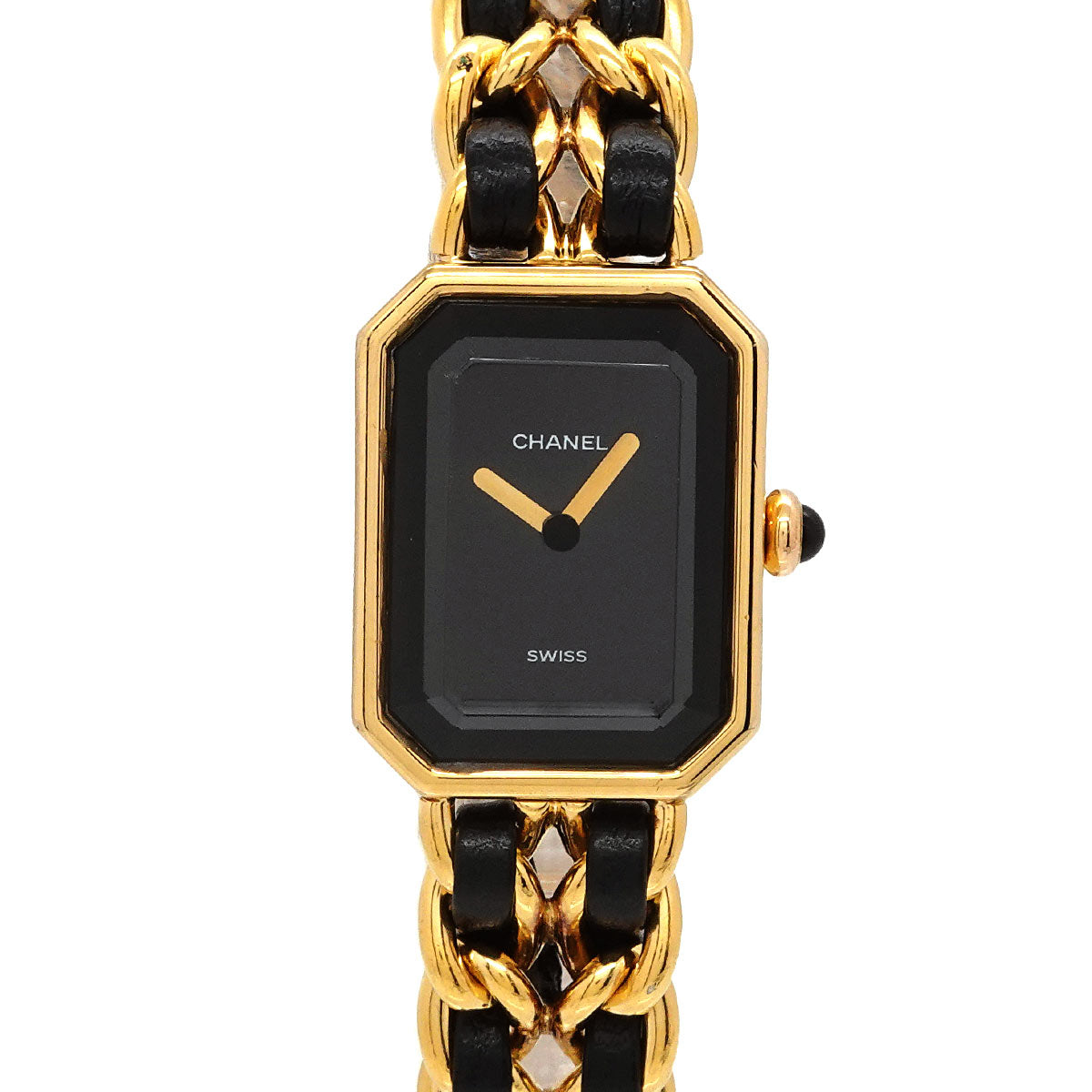 Premiere Size M H0001 Vintage Quartz Black Dial Ladies Watch