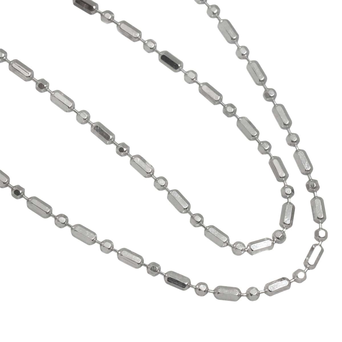 Necklace 18K K18 WG White Gold 750