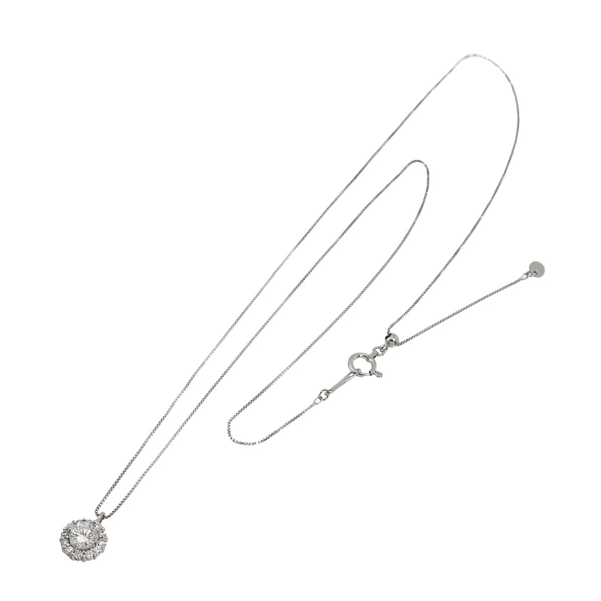 Diamond 0.275ct/0.12ct Necklace Pt Platinum