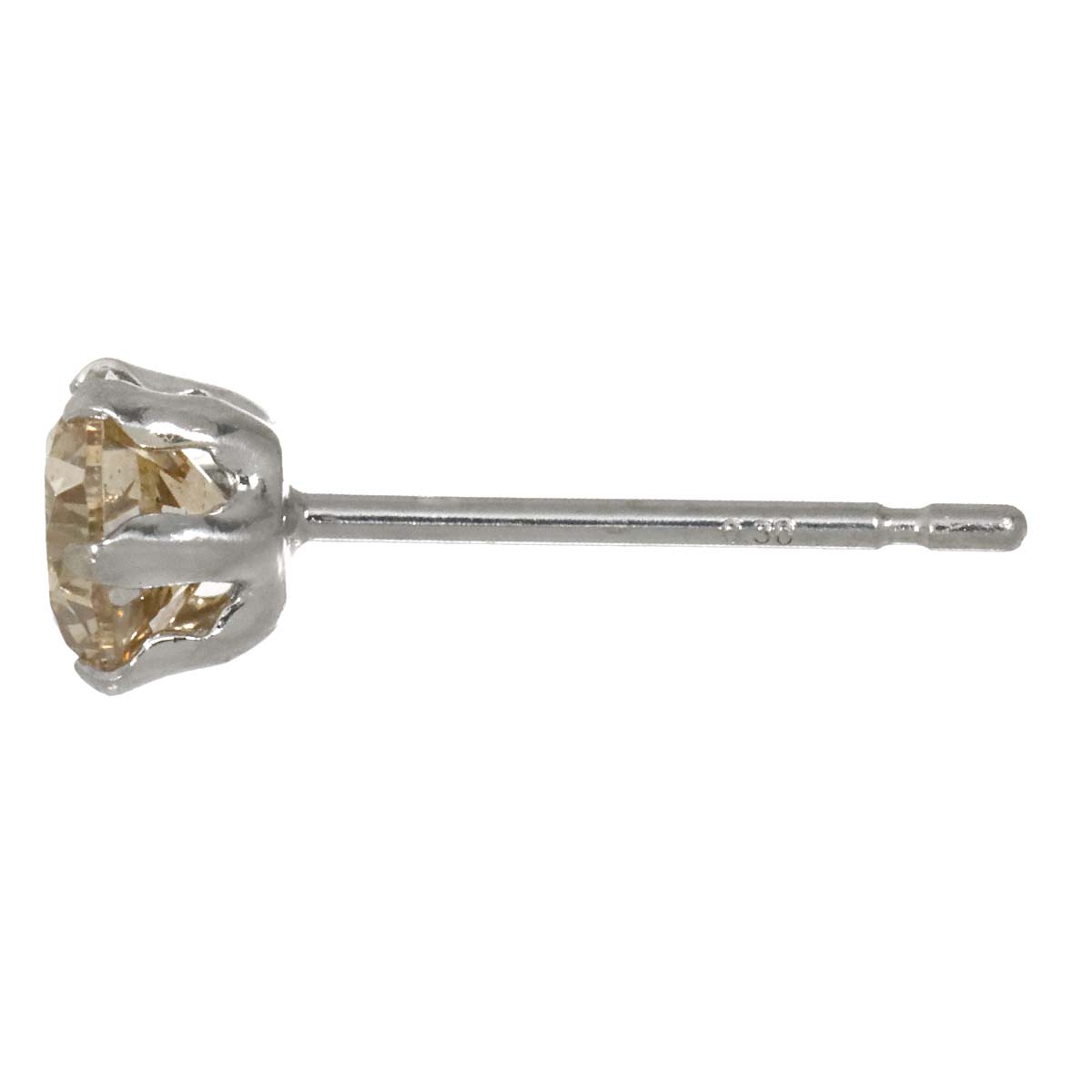Diamond 0.30ct/0.30ct Earrings Pierced Pt Platinum