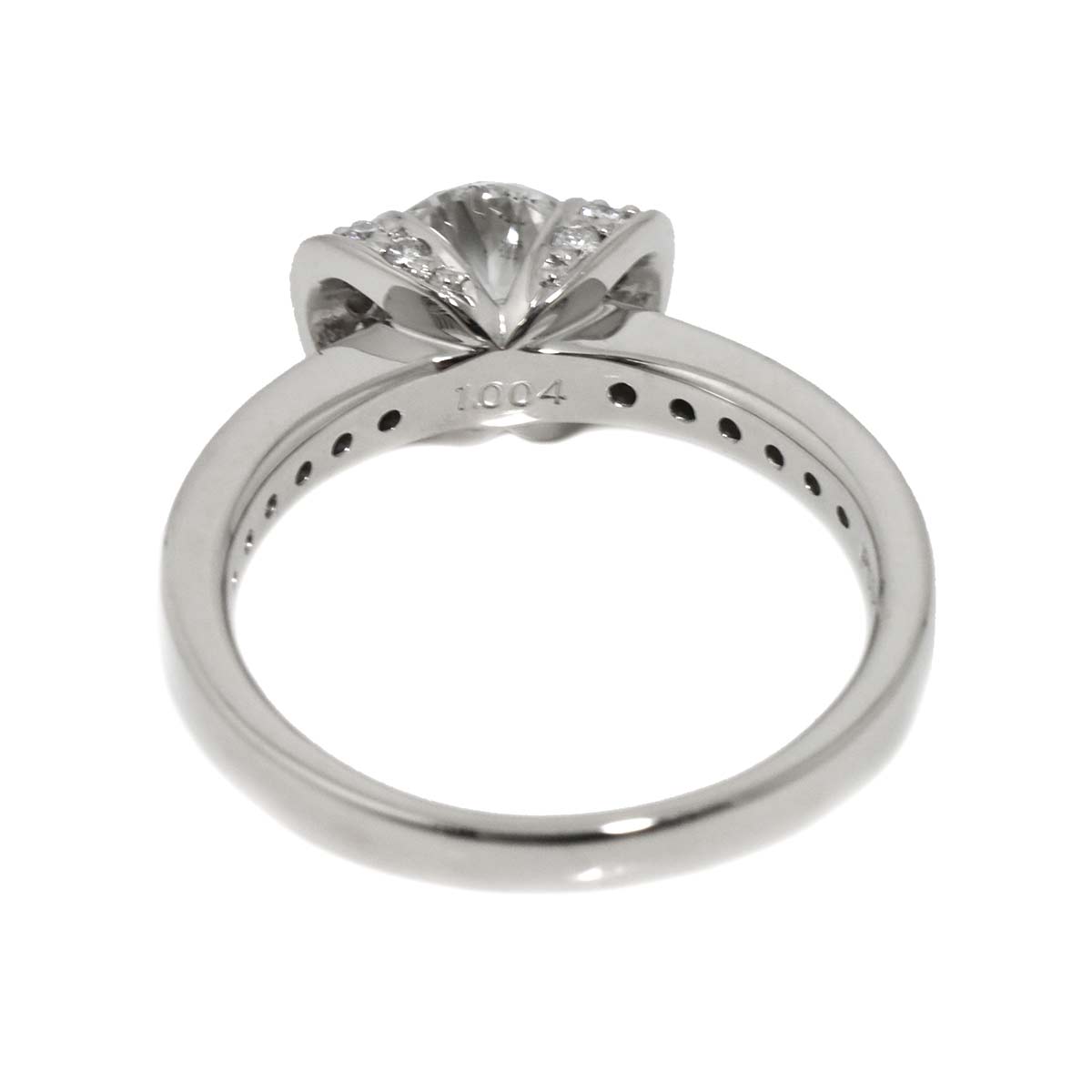 Diamond 1.004ct/0.35ct Ring Pt Platinum size7.5(US)
