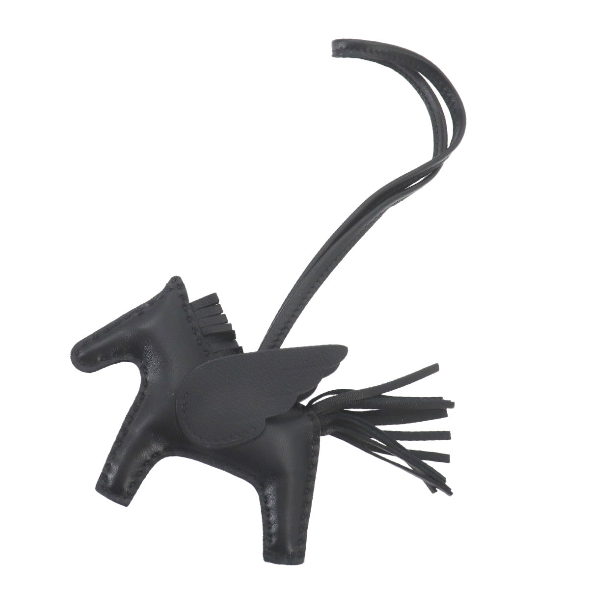 Rodeo Pegasus PM Bag Charm Agneau Milo Veau Swift So Black
