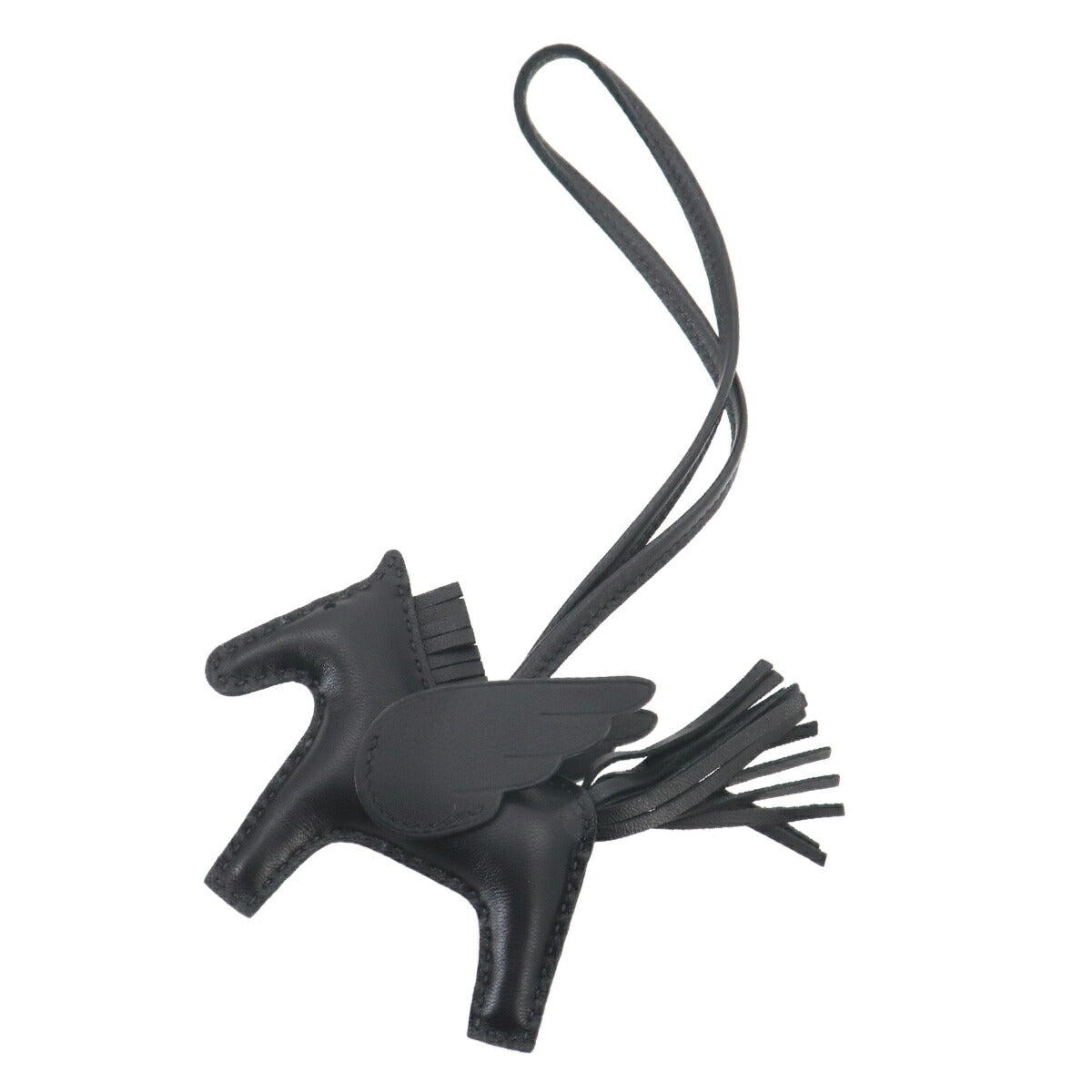 Rodeo Pegasus PM Bag Charm Agneau Milo Veau Swift So Black