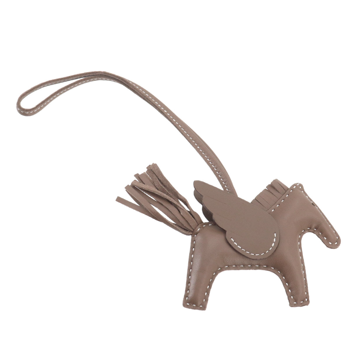 Rodeo Pegasus PM Bag Charm Agneau Milo Etoupe