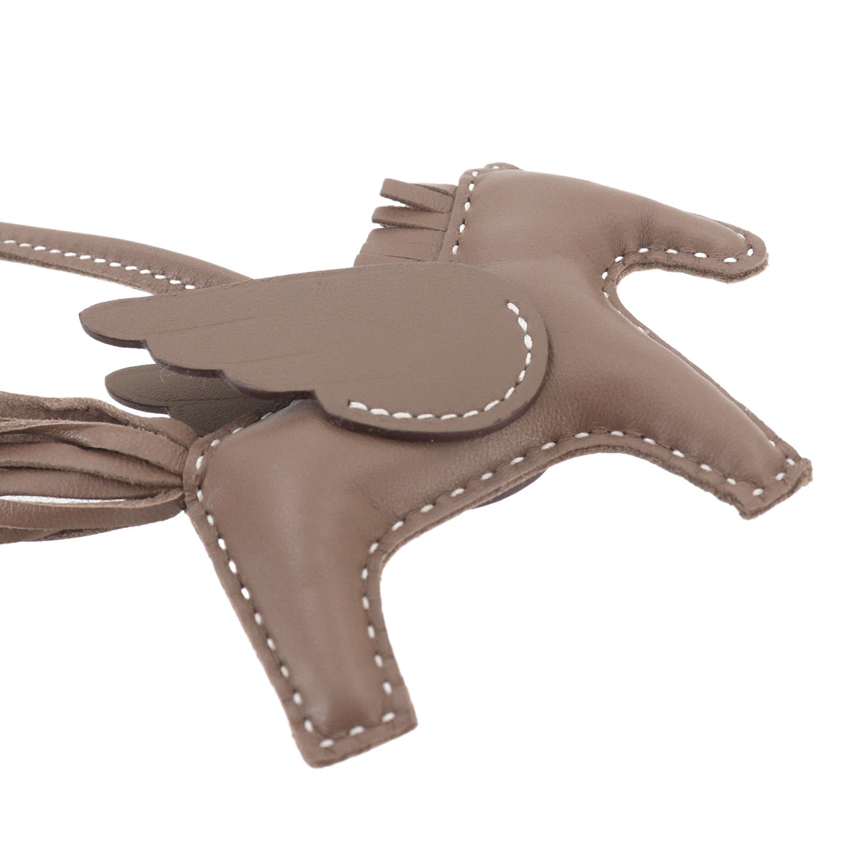 Rodeo Pegasus PM Bag Charm Agneau Milo Etoupe