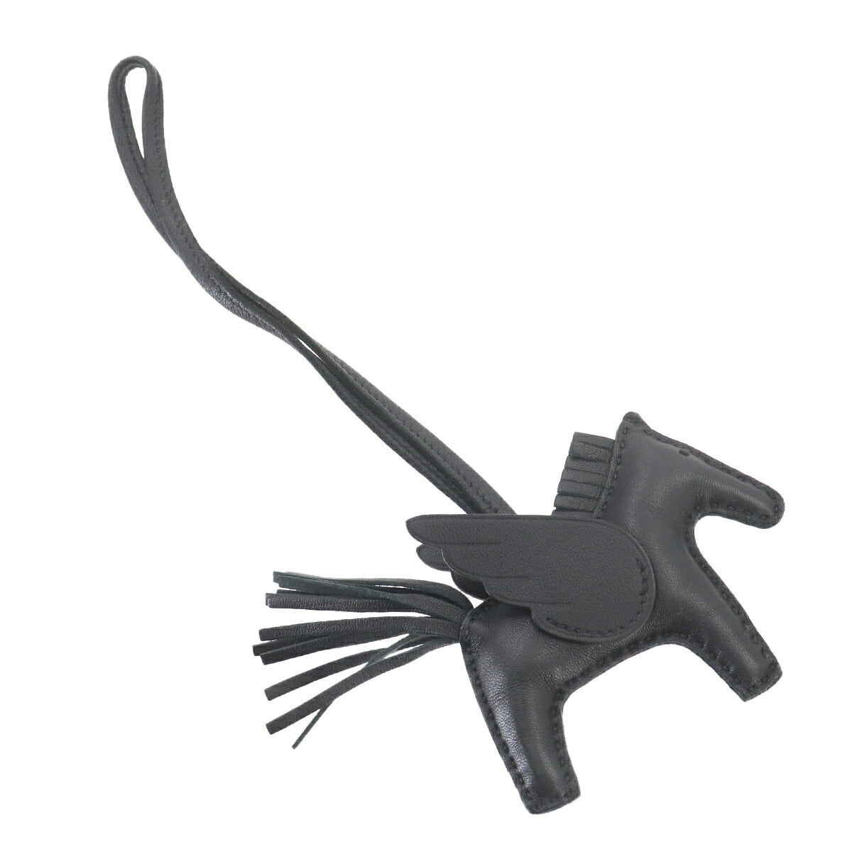 Rodeo Pegasus PM Bag Charm Agneau Milo Veau Swift So Black