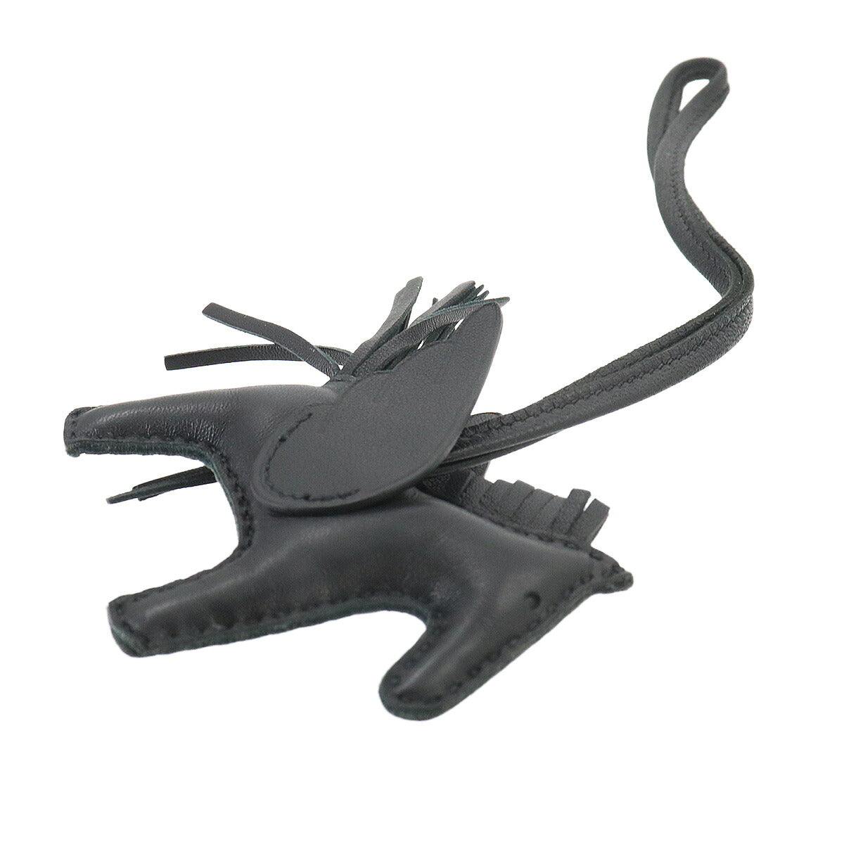 Rodeo Pegasus PM Bag Charm Agneau Milo Veau Swift So Black